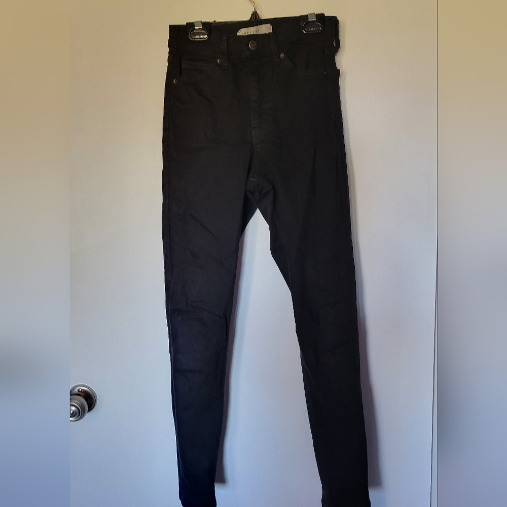 Topshop Jaime Black Skinny Jeans